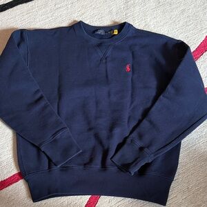 Polo by Ralph Lauren Men's Dark Blue Crewneck Sweater